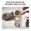 Mangeoire 3-en-1 pour chat & chiot – Bols inox surélevés avec support bois 3 in 1 One PETS-TOP