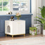 Meuble cache litière chat avec porte – Table d’appoint bois 50×60×61 cm - One PETS - TOP