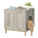 Meuble cache litière chat avec porte – Table d’appoint bois 50×60×61 cm – One PETS-TOP – vue 11