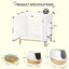 Meuble cache - litière design – Armoire pour chat blanche & dorée - One PETS - TOP