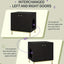 Meuble cache - litière design – Armoire pour chat blanche & dorée - One PETS - TOP