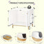 Meuble cache-litière design – Armoire pour chat blanche & dorée One PETS-TOP
