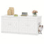 Meuble cache-litière double – Design moderne & cachette pour chats Blanc One PETS-TOP