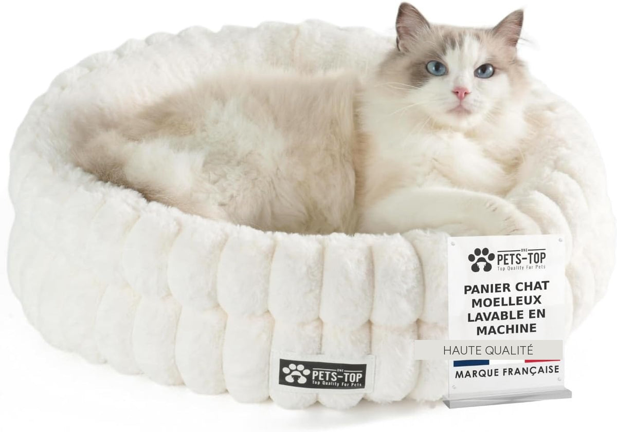 Panier chat moelleux – coussin doux et confortable – One PETS-TOP – vue 4
