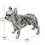 Bulldog Coloré En Résine - Artisanat Diy Unique - One PETS-TOP
