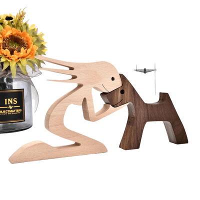 Chien En Bois : Gardien De Bonheur 🐾 - One PETS-TOP