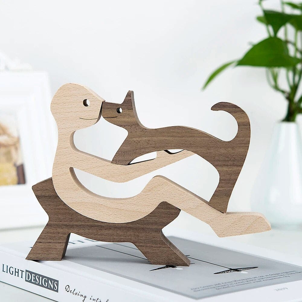 Chien En Bois : Gardien De Bonheur 🐾 - One PETS-TOP
