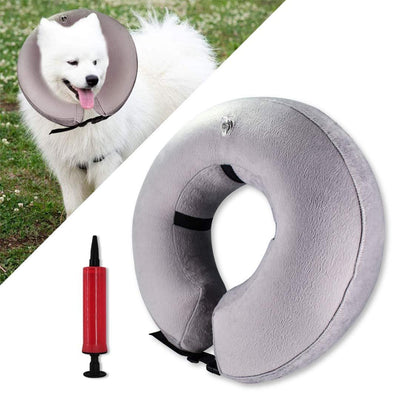 Collier De Protection Gonflable Pour Chiens De Petite Et Moyenne Taille Et Pour Chats, Empêche Les Animaux De Toucher Leurs Points De Suture - One PETS-TOP
