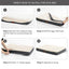 One Pets-Top Coussin Chien Grande Taille Dehoussable - Tapis Chien Orthopédique 112X81X7.6Cm- Lit Pour Chien En Mousse Avec Revêtement De Peluche - Matelas Pour Chien Lavable Et Antidérapant 76x50x7.6 cm Bedsure