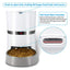 Distributeur Automatique Pour Animaux Domestiques, Chien Chat Distributeur De Nourriture&Gamelle En Inox, Contrôle De Portion Et Enregistrement Vocal- Supporte Batterie Et Adaptateur - One PETS-TOP