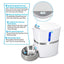 Distributeur Automatique Pour Animaux Domestiques, Chien Chat Distributeur De Nourriture&Gamelle En Inox, Contrôle De Portion Et Enregistrement Vocal- Supporte Batterie Et Adaptateur - One PETS-TOP
