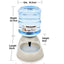 Distributeur De Nourriture/Eau Fontaine Automatique-3.75Lx 2 Pièces- Alimentation Pour Chien/Chat/Croquettes Accesoires Gamelle Animaux Domestiques (Pas Besoin De Batterie) - One PETS-TOP