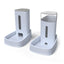 Distributeur De Nourriture/Eau Fontaine Automatique-3.75Lx 2 Pièces- Alimentation Pour Chien/Chat/Croquettes Accesoires Gamelle Animaux Domestiques (Pas Besoin De Batterie) - One PETS-TOP