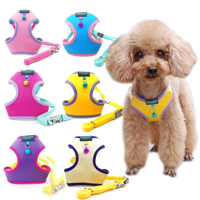 Ensemble Harnais Et Laisse Pour Chat Et Petit Chien Harnais De Promenade Harnais En Maille Souple Harnais Réglable Pour Chat Harnais Avec Sangle Réfléchissante Ajustement Confortable Pour Ani - One PETS-TOP