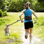 Laisse Pour Chien, Laisse Corde, Laisse Chien Main Libre, Flexible Nylon Élastique Réglable, Réfléchissante, Pochette Ajustable Pour Deux Chiens Grands Ou Moyens, Idéal Pour Course À Pied - One PETS-TOP