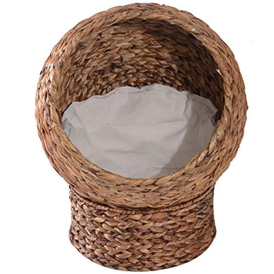 Panier Chat Lit Chat Cosy Grand Confort Dim. 42L X 33L X 52H Cm Coussin Moelleux Beige Inclus - One PETS-TOP