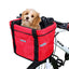Panier De Vélo Avant Pliant Sacoche De Guidon Sac Animaux De Compagnie Chien Chat Transporteur - One PETS-TOP