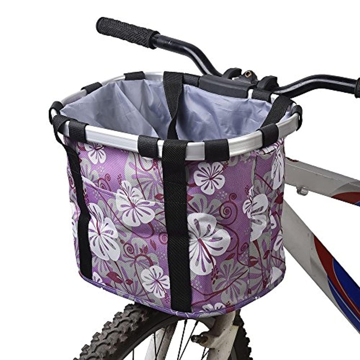 Panier De Vélo Détachables Cycle Avant Toile Panier Transporteur Sac Pet Carrier En Alliage D'Aluminium - One PETS-TOP