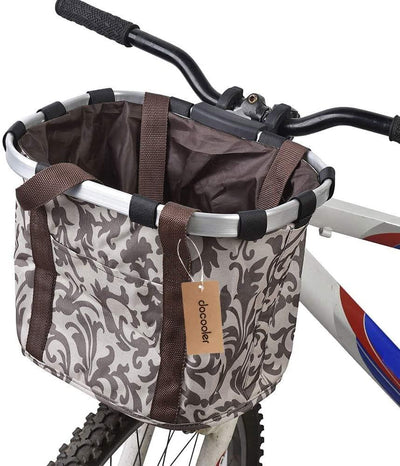 Panier De Vélo Détachables Cycle Avant Toile Panier Transporteur Sac Pet Carrier En Alliage D'Aluminium - One PETS-TOP