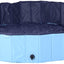 Piscine Pour Chien Bassin Pvc Pliable Anti-Glissant Facile À Nettoyer Diamètre 100 Cm Hauteur 30 Cm Bleu - One PETS-TOP