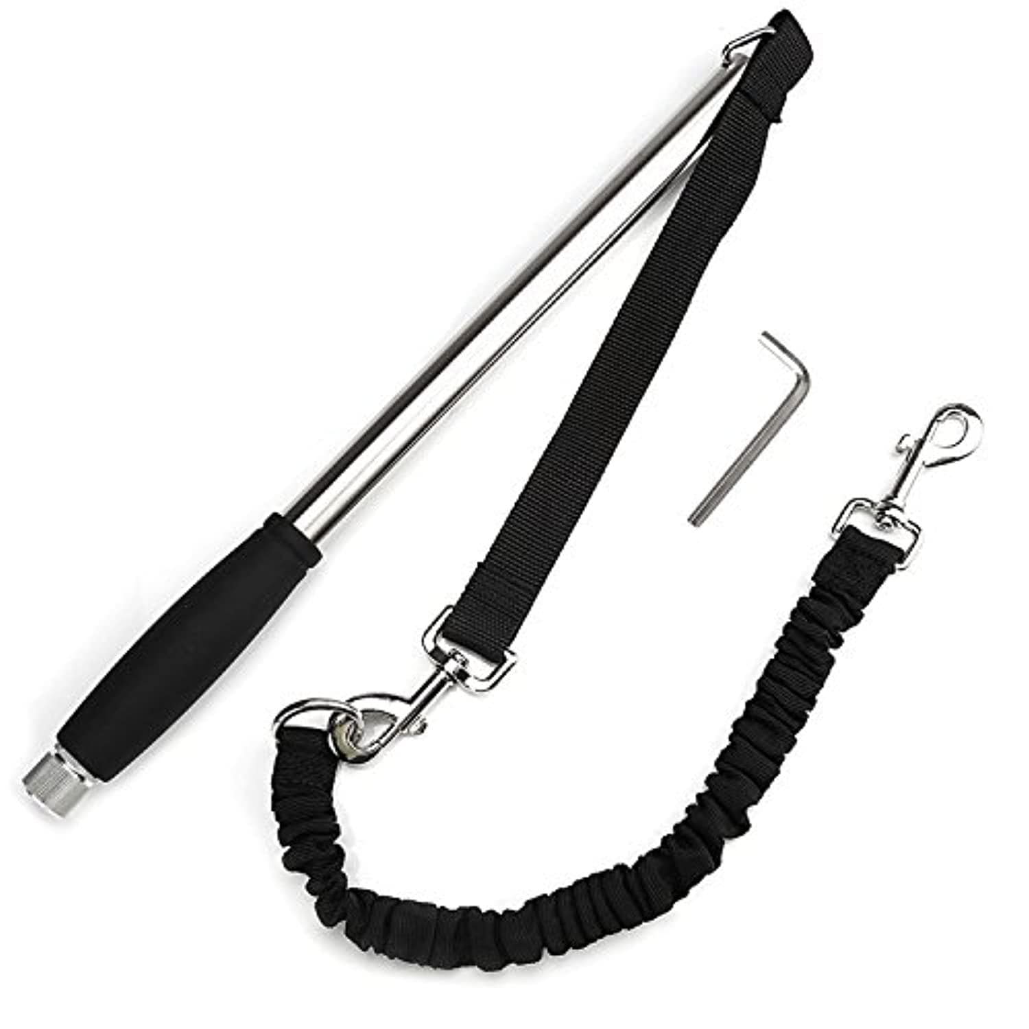 Poppy Pet Dog Bicycle Leash, Hands Free Bike Exerciser Lead Pour Chiens, Stabilité Contrôlée Cyclisme, Course Et Exercice De Marche Pour Vous Et Votre Chien, Noir, Pratique Et Utile - One PETS-TOP