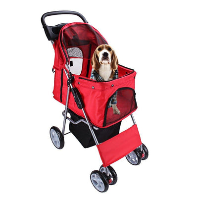 Poussette Chien Chat Poussette Avec 4 Roues - One PETS-TOP