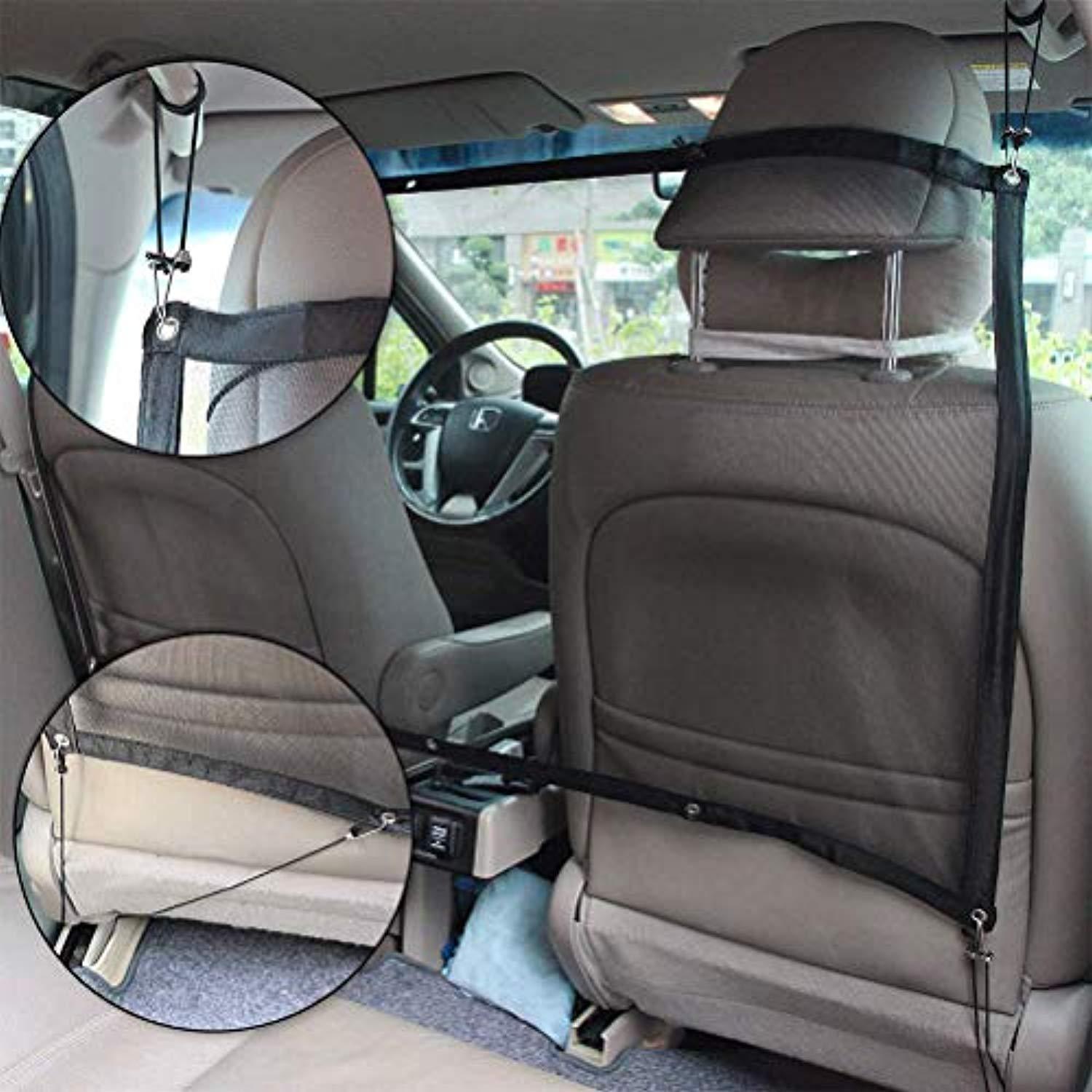 Protection En Filet Filet Barriere De Securite De Voiture Pour Animal De Compagnie, Séparation Auto Pour Chien Chat Filet, Fixer Aux Sièges Pour Bloquer - One PETS-TOP