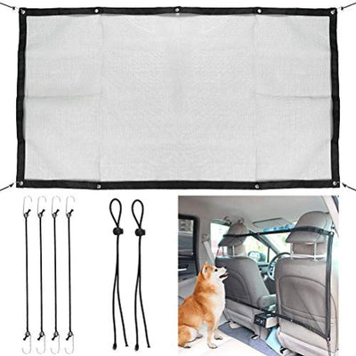 Protection En Filet Filet Barriere De Securite De Voiture Pour Animal De Compagnie, Séparation Auto Pour Chien Chat Filet, Fixer Aux Sièges Pour Bloquer - One PETS-TOP