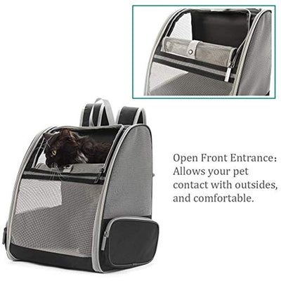 Sac De Transport Chiens Et Chats, Sac À Dos En Maille Pour Animaux Pliable Spacieux Et Respirant Avec Structure Métallique, Panier Stable Et Confortable Pour Voyage En Train, Voiture Ou Avion - One PETS-TOP