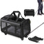 Sac De Transport Souple À Roulettes Pour Animaux De Compagnie (Chien, Chat, Lapin…) - Modèle Trolley/Chariot De Voyage Avec Poignée Au Manche Télescopique Et Roues Amovibles - Noir - One PETS-TOP