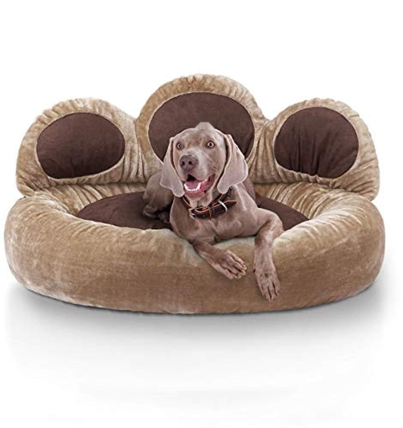 Pattes de luxe - lit design en simili cuir pour animaux