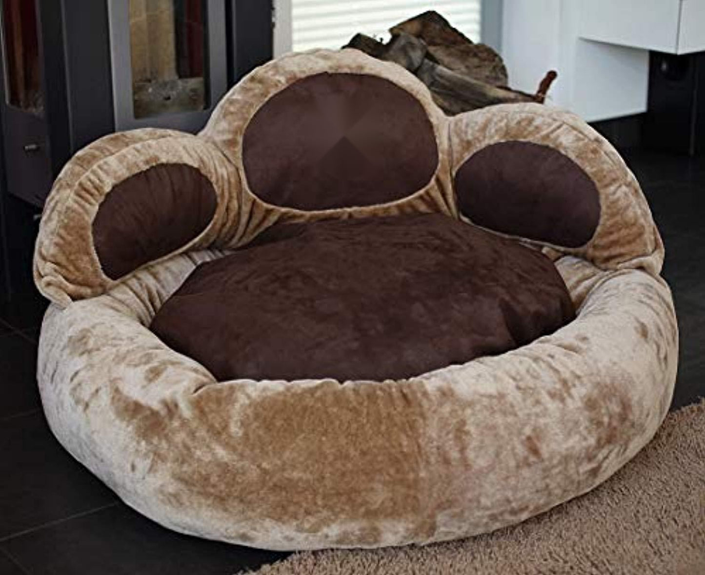 Pattes de luxe - lit design en simili cuir pour animaux