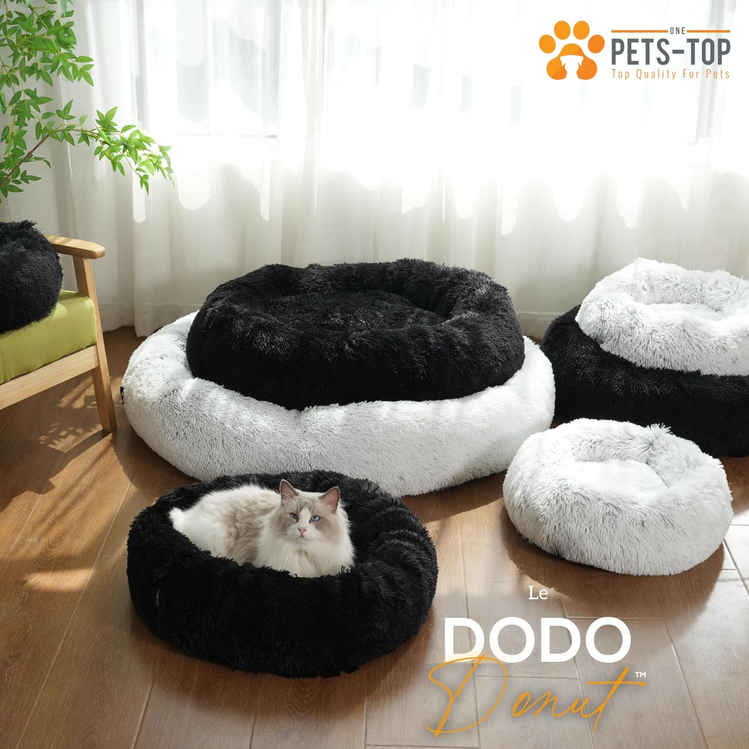 Panier apaisant pour chien – DODO Donut™ orthopédique & anti - stress - One PETS - TOP