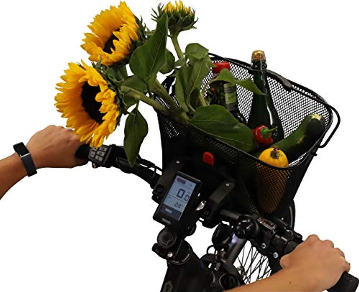 Panier De Guidon Spécialement Conçu Pour Les Vélos Électriques, Charge Maximale 5 Kg, Montage Rapide Et Facile. - One PETS - TOP