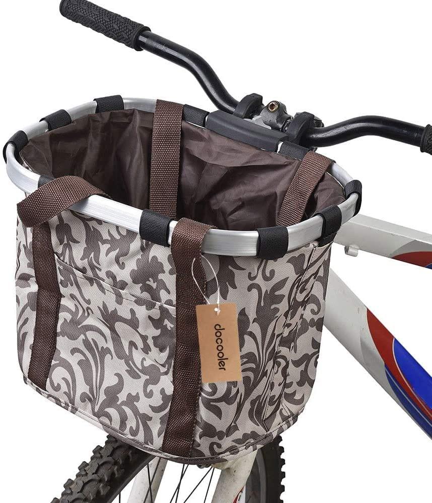 Panier De Vélo Détachables Cycle Avant Toile Panier Transporteur Sac Pet Carrier En Alliage D'Aluminium - One PETS - TOP