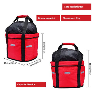 Panier de vélo avant pliant avec sacoche de guidon pour animaux - One PETS-TOP – vue 2