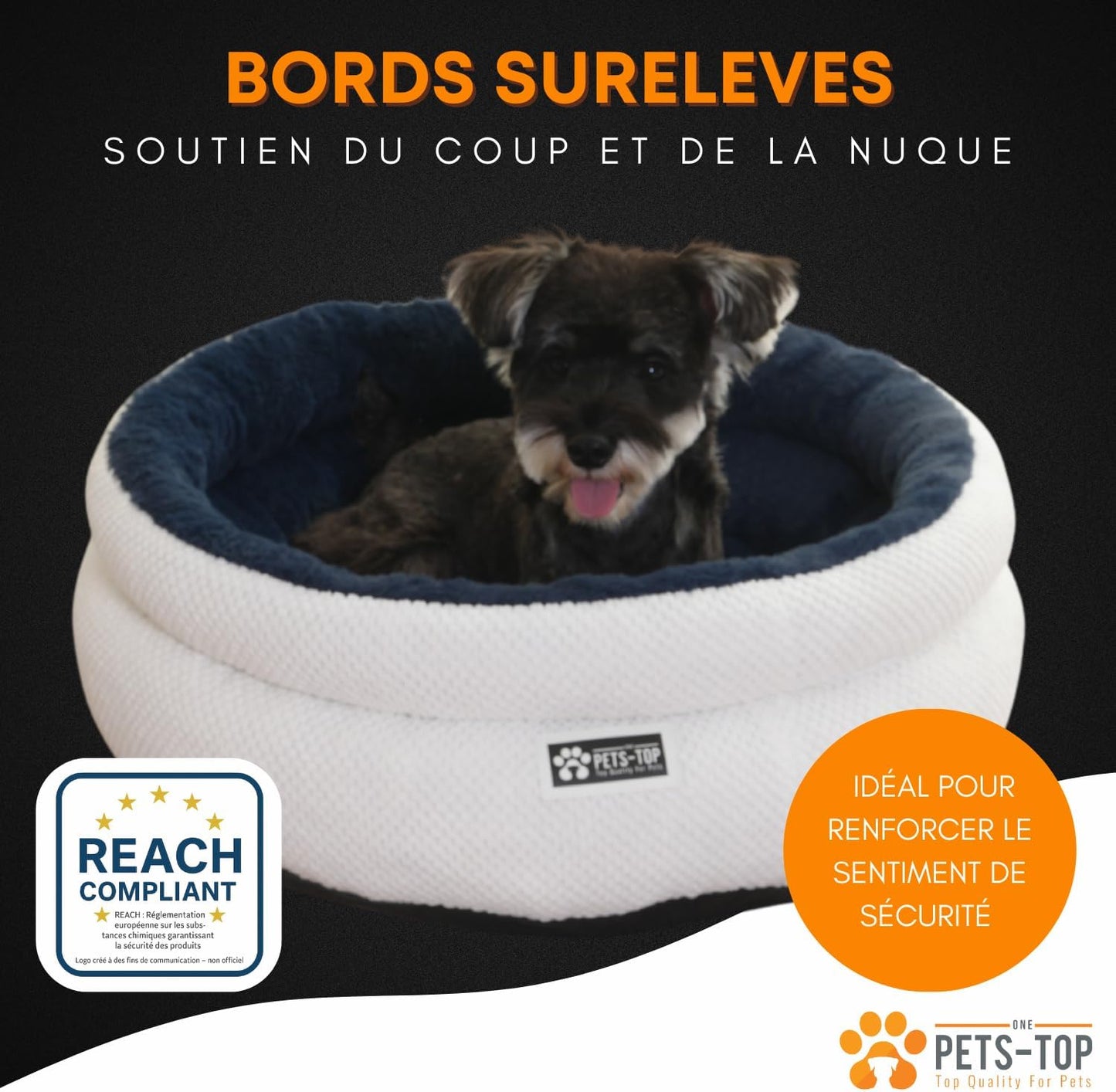 Panier chat moelleux One PETS-TOP – Coussin doux et confortable - Nest Moew