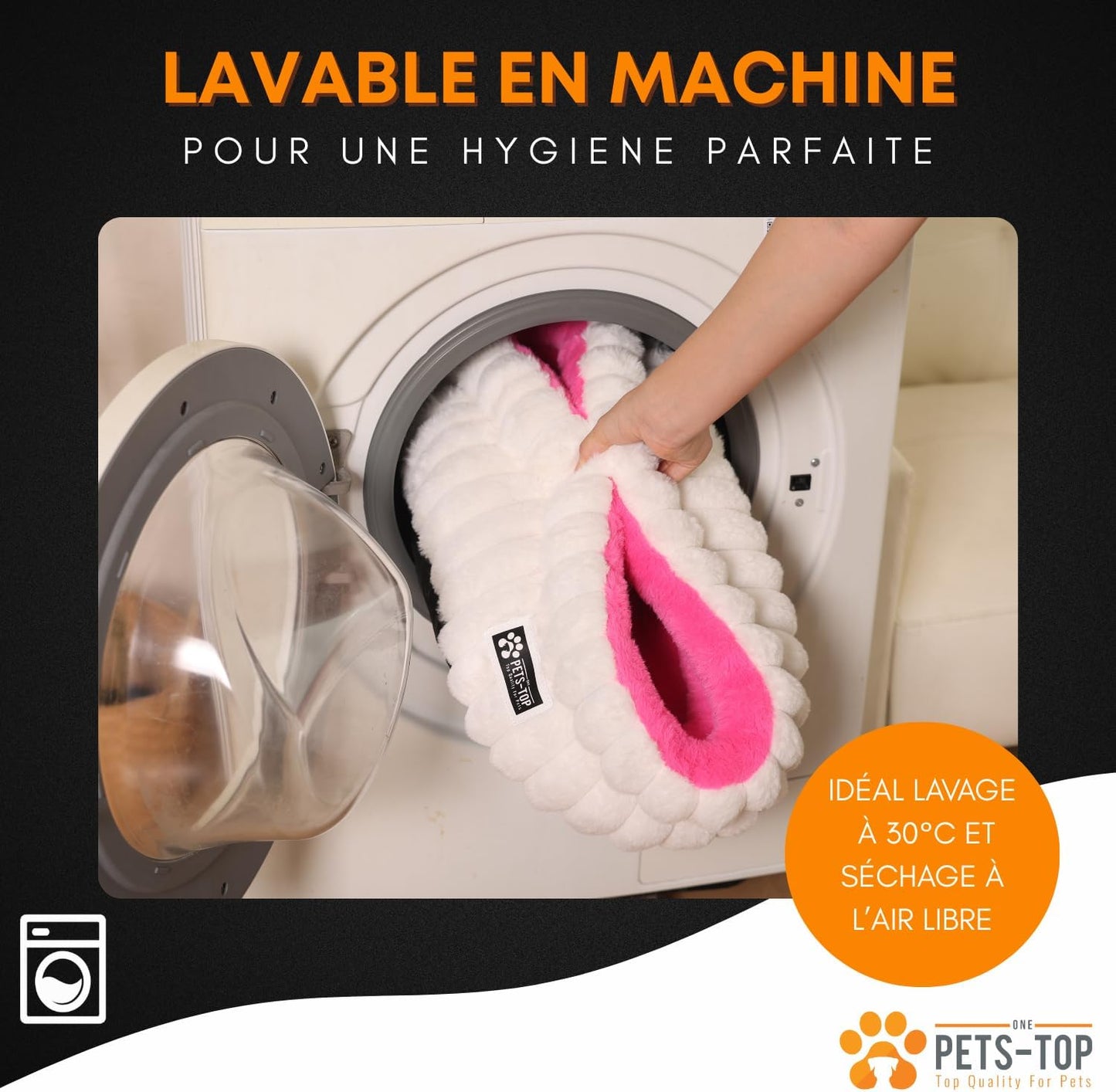 Panier chat moelleux One PETS-TOP – Coussin doux et confortable - Nest Moew