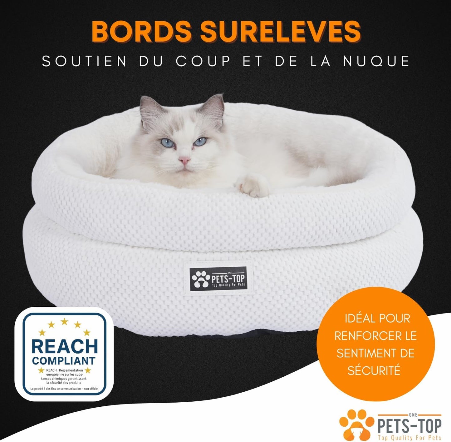 Panier chat moelleux One PETS-TOP – Coussin doux et confortable - Nest Moew