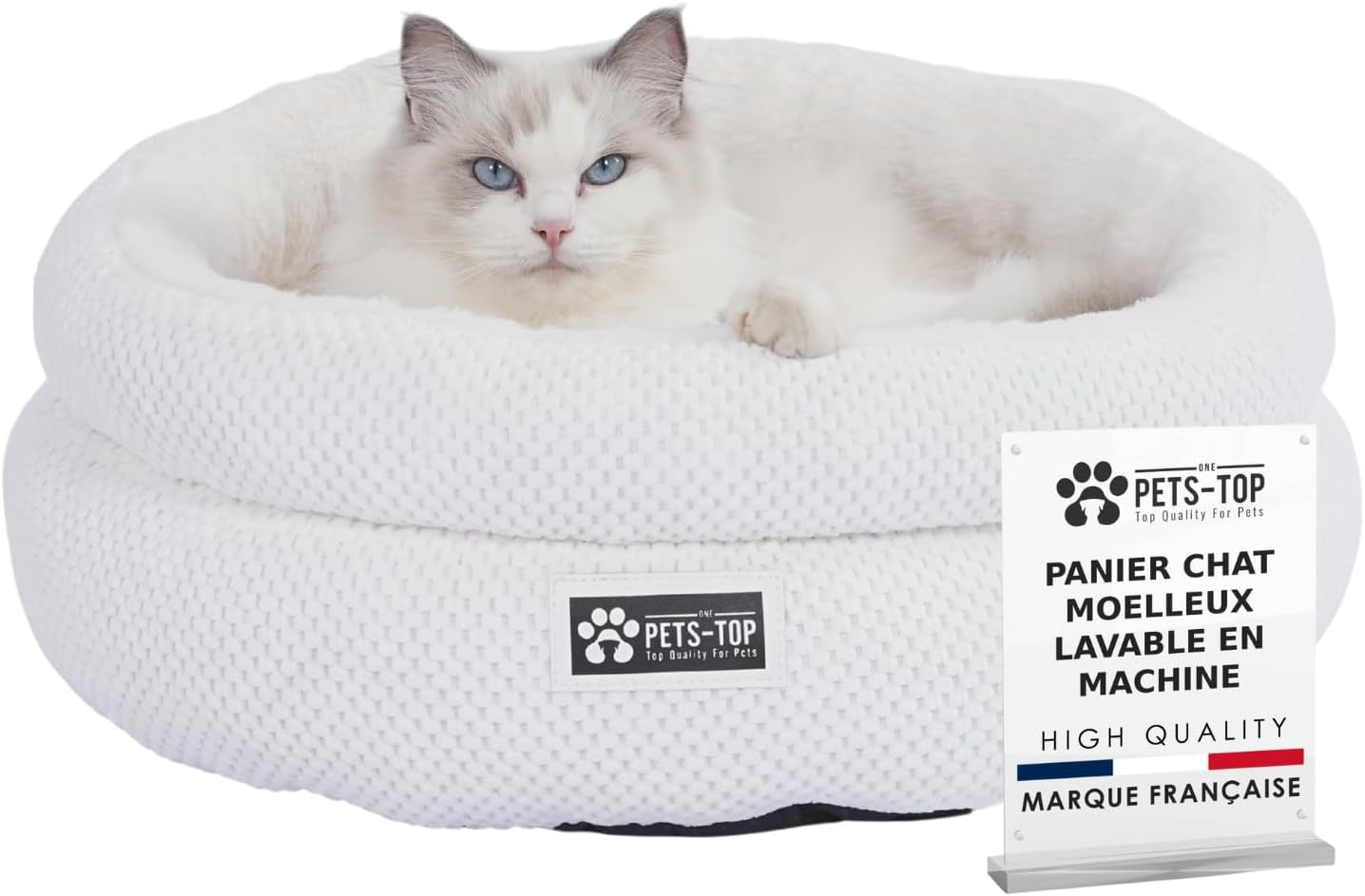 Panier chat moelleux One PETS-TOP – Coussin doux et confortable - Nest Moew