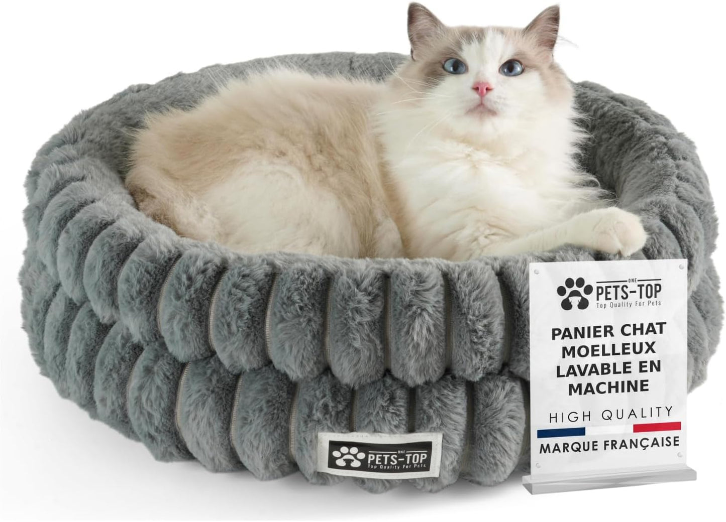 Panier chat moelleux One PETS-TOP – Coussin doux et confortable - Nest Moew