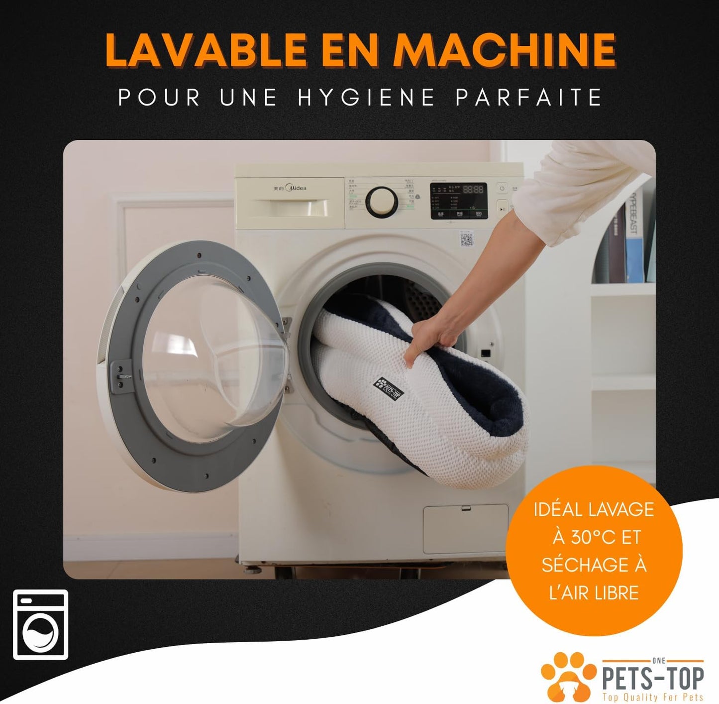 Panier chat moelleux One PETS-TOP – Coussin doux et confortable - Nest Moew