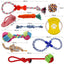 Jouets Pour Animaux De Compagnie De Différentes Tailles Pour Chiens De Petite Et Moyenne Taille (Lot De 10) Rouge - One PETS-TOP