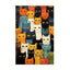 Peinture toile chat mignon – Art mural abstrait coloré déco maison PawLuxe™ - One PETS - TOP