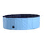 Piscine Pour Chien Bassin Pvc Pliable Anti - Glissant Facile À Nettoyer Diamètre 100 Cm Hauteur 30 Cm Bleu - One PETS - TOP