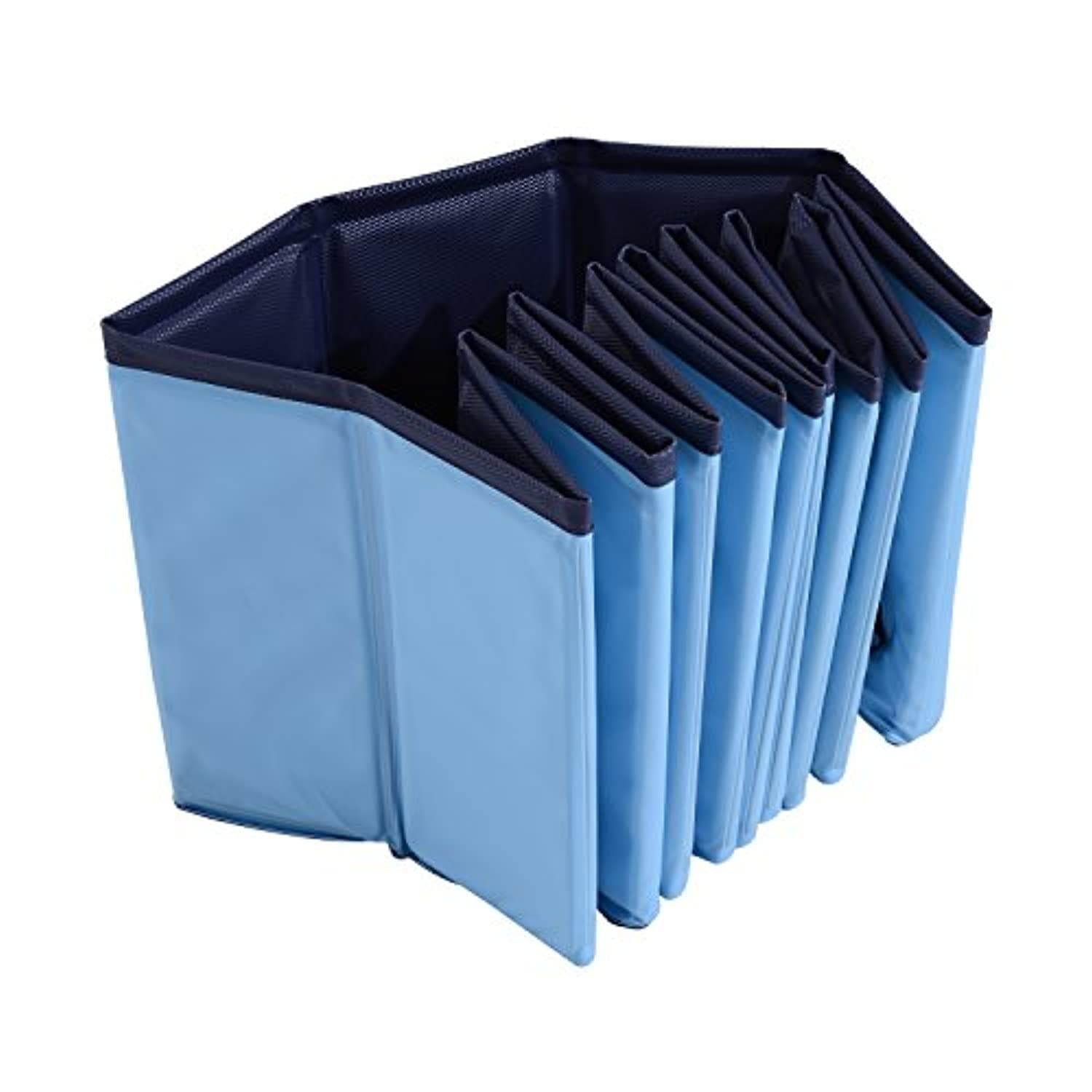 Piscine Pour Chien Bassin Pvc Pliable Anti - Glissant Facile À Nettoyer Diamètre 100 Cm Hauteur 30 Cm Bleu - One PETS - TOP