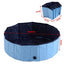 Piscine Pour Chien Bassin Pvc Pliable Anti - Glissant Facile À Nettoyer Diamètre 100 Cm Hauteur 30 Cm Bleu - One PETS - TOP
