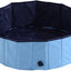 Piscine Pour Chien Bassin Pvc Pliable Anti - Glissant Facile À Nettoyer Diamètre 100 Cm Hauteur 30 Cm Bleu - One PETS - TOP