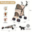 Poussette légère & portable pour chien & chat – Jusqu’à 15 kg One PETS-TOP