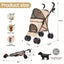 Poussette légère & portable pour chien & chat – Jusqu’à 15 kg - One PETS - TOP